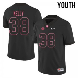 NCAA Youth Alabama Crimson Tide #38 Sean Kelly Stitched College 2019 Nike Authentic Black Football Jersey BJ17N87TK